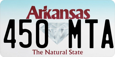 AR license plate 450MTA