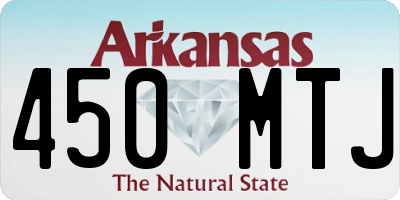 AR license plate 450MTJ