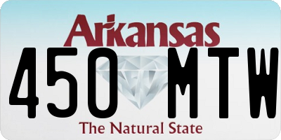 AR license plate 450MTW