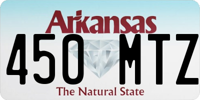 AR license plate 450MTZ