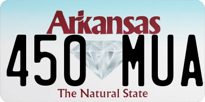 AR license plate 450MUA