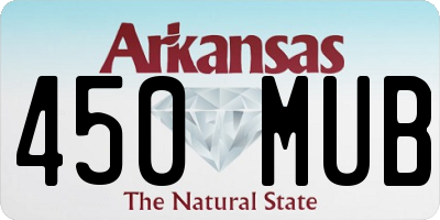 AR license plate 450MUB