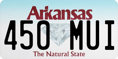 AR license plate 450MUI