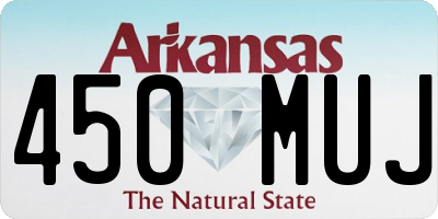 AR license plate 450MUJ