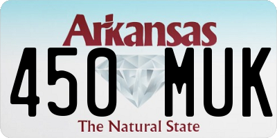 AR license plate 450MUK