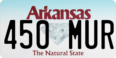 AR license plate 450MUR