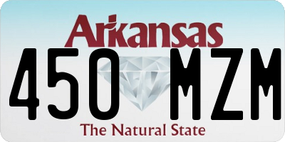 AR license plate 450MZM