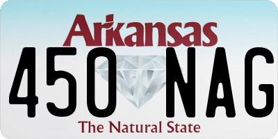 AR license plate 450NAG