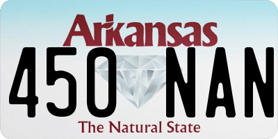 AR license plate 450NAN