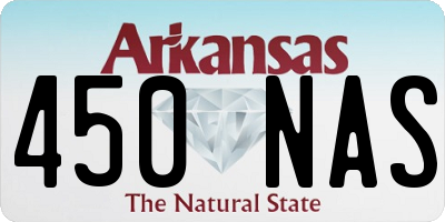 AR license plate 450NAS