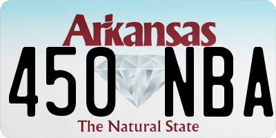 AR license plate 450NBA