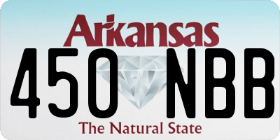 AR license plate 450NBB