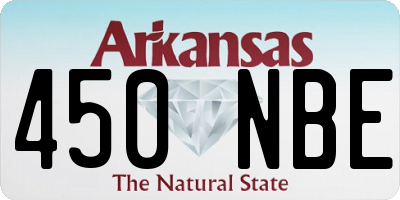 AR license plate 450NBE