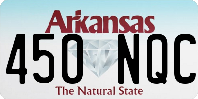 AR license plate 450NQC