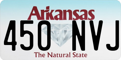 AR license plate 450NVJ