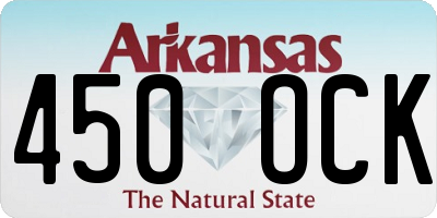 AR license plate 450OCK