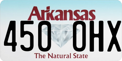 AR license plate 450OHX