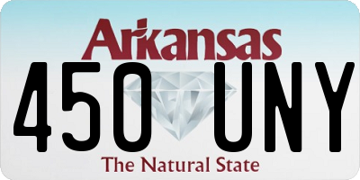 AR license plate 450UNY