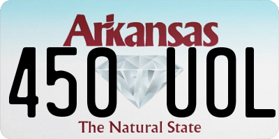 AR license plate 450UOL