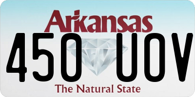 AR license plate 450UOV