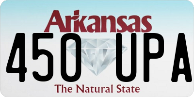 AR license plate 450UPA