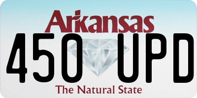 AR license plate 450UPD