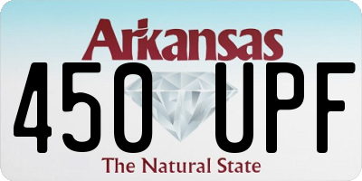 AR license plate 450UPF