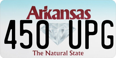 AR license plate 450UPG