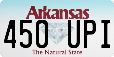 AR license plate 450UPI