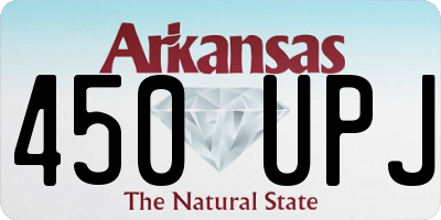 AR license plate 450UPJ
