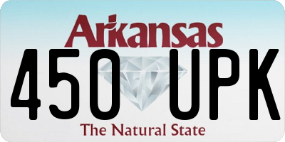 AR license plate 450UPK
