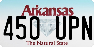 AR license plate 450UPN