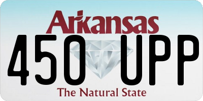 AR license plate 450UPP