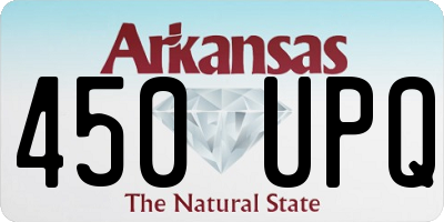 AR license plate 450UPQ