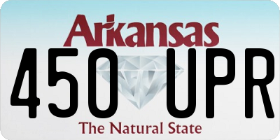 AR license plate 450UPR