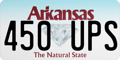 AR license plate 450UPS