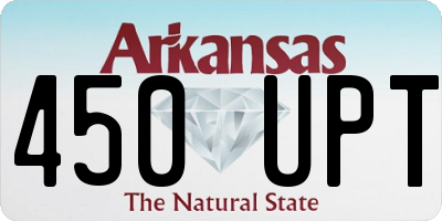 AR license plate 450UPT