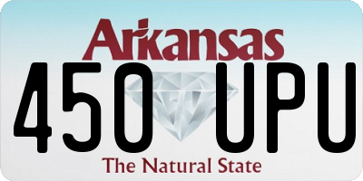AR license plate 450UPU