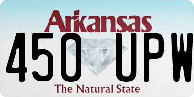 AR license plate 450UPW