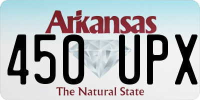 AR license plate 450UPX
