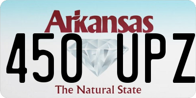 AR license plate 450UPZ