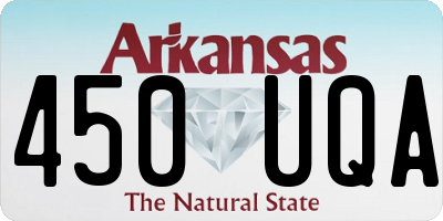 AR license plate 450UQA