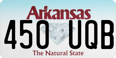 AR license plate 450UQB