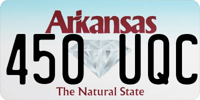 AR license plate 450UQC
