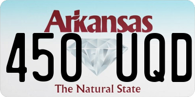 AR license plate 450UQD