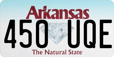 AR license plate 450UQE