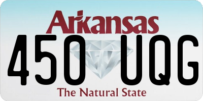 AR license plate 450UQG