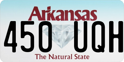 AR license plate 450UQH