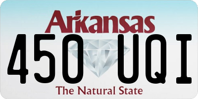 AR license plate 450UQI