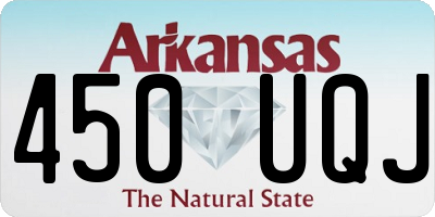 AR license plate 450UQJ